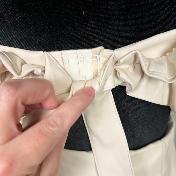 DO+BE Beige Ruffle Mini Dress - Picture 2 of 16